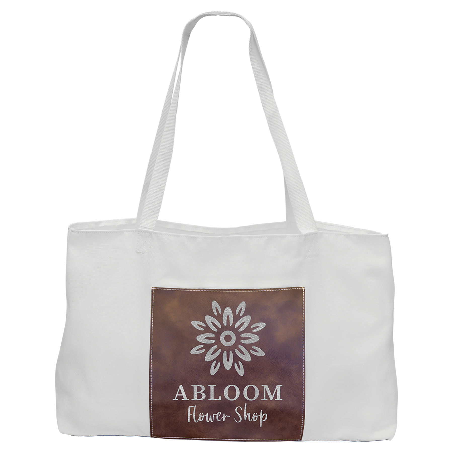 19" x 12" Tote Bags with 5" Leatherette Gusset