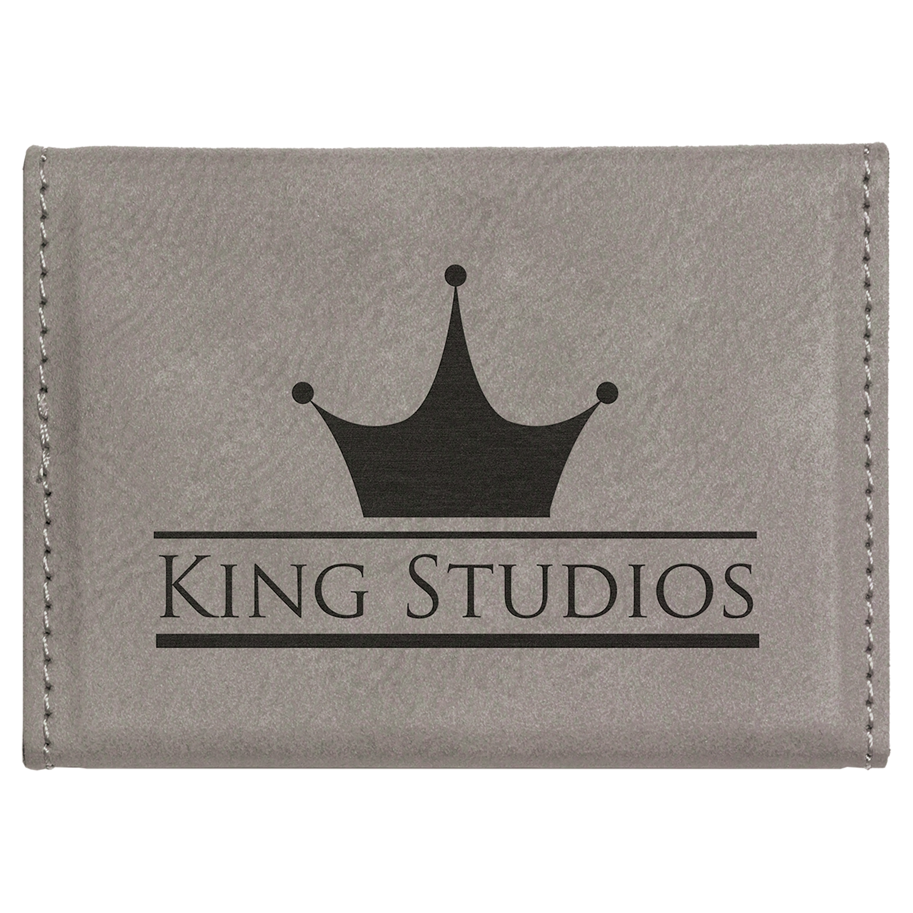 3-3/4" x 2-3/4" Leatherette Hard Business Card Holders