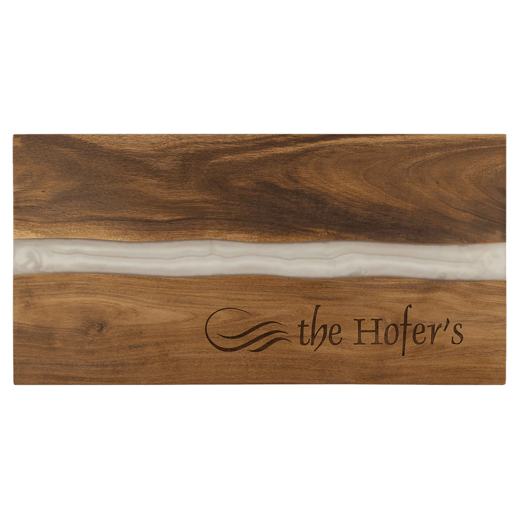 Acacia with Pearl Resin Charcuterie Boards