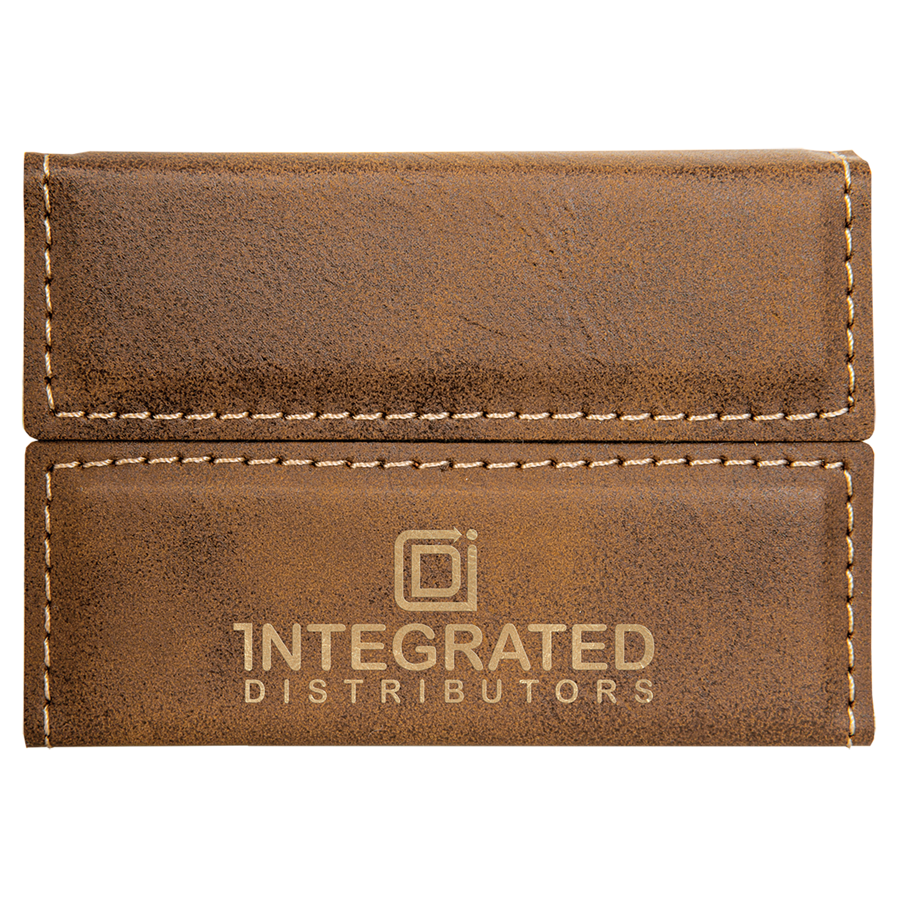 3-3/4" x 2-3/4" Leatherette Hard Business Card Holders