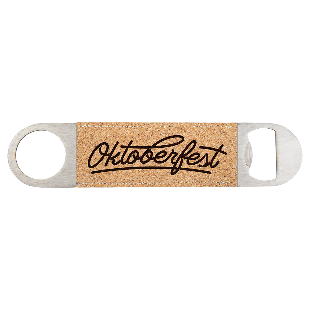1-1/2" x 7" Bottle Opener with Leatherette Grip