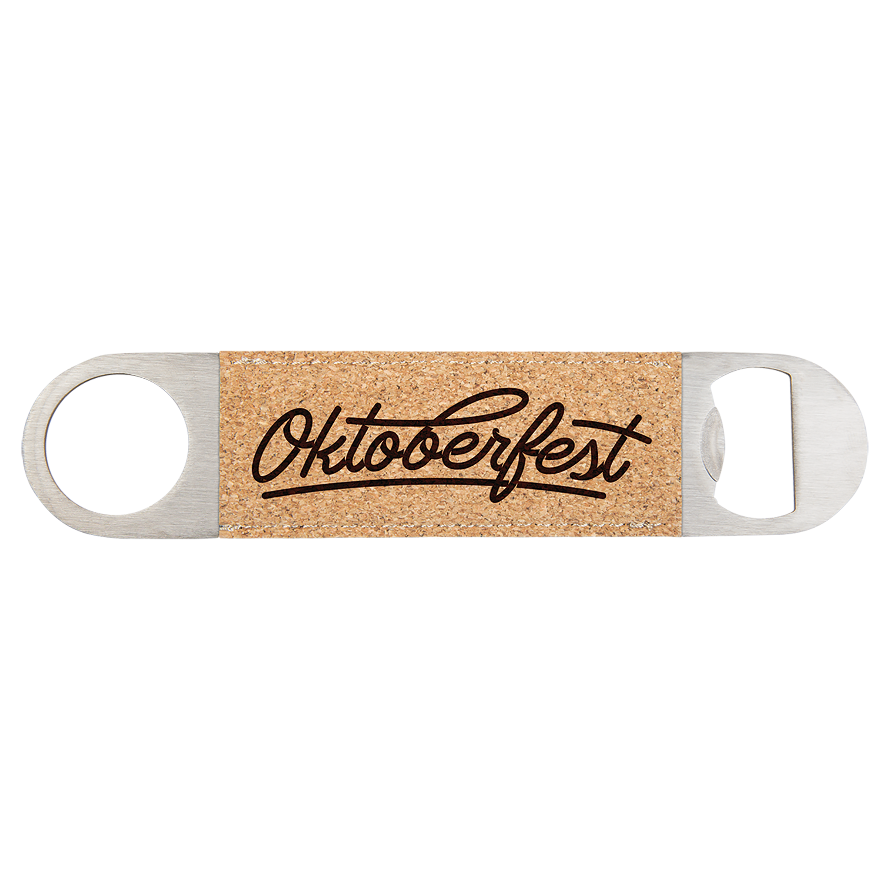 1-1/2" x 7" Bottle Opener with Leatherette Grip
