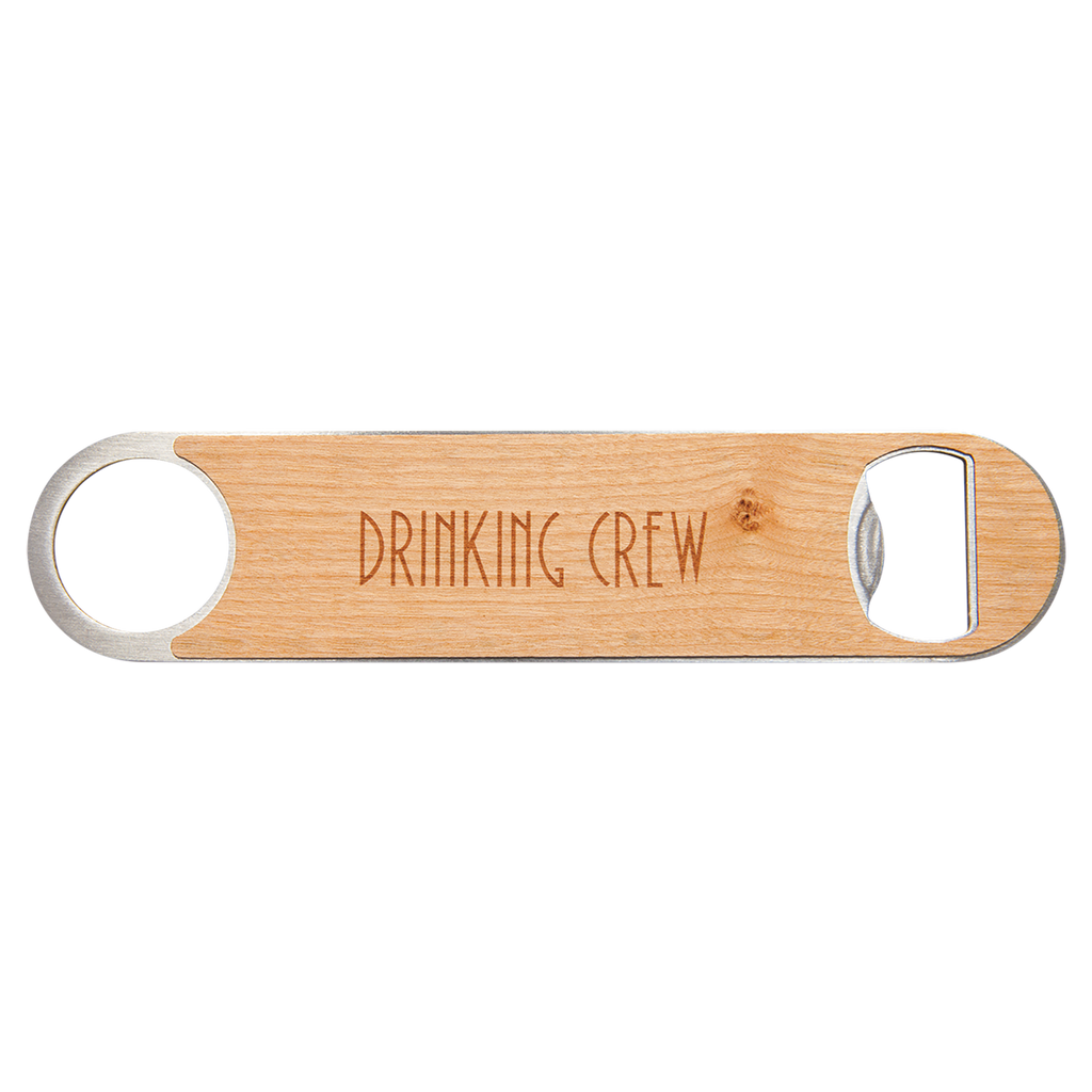 1-1/2" x 7" Bottle Opener with Leatherette Grip