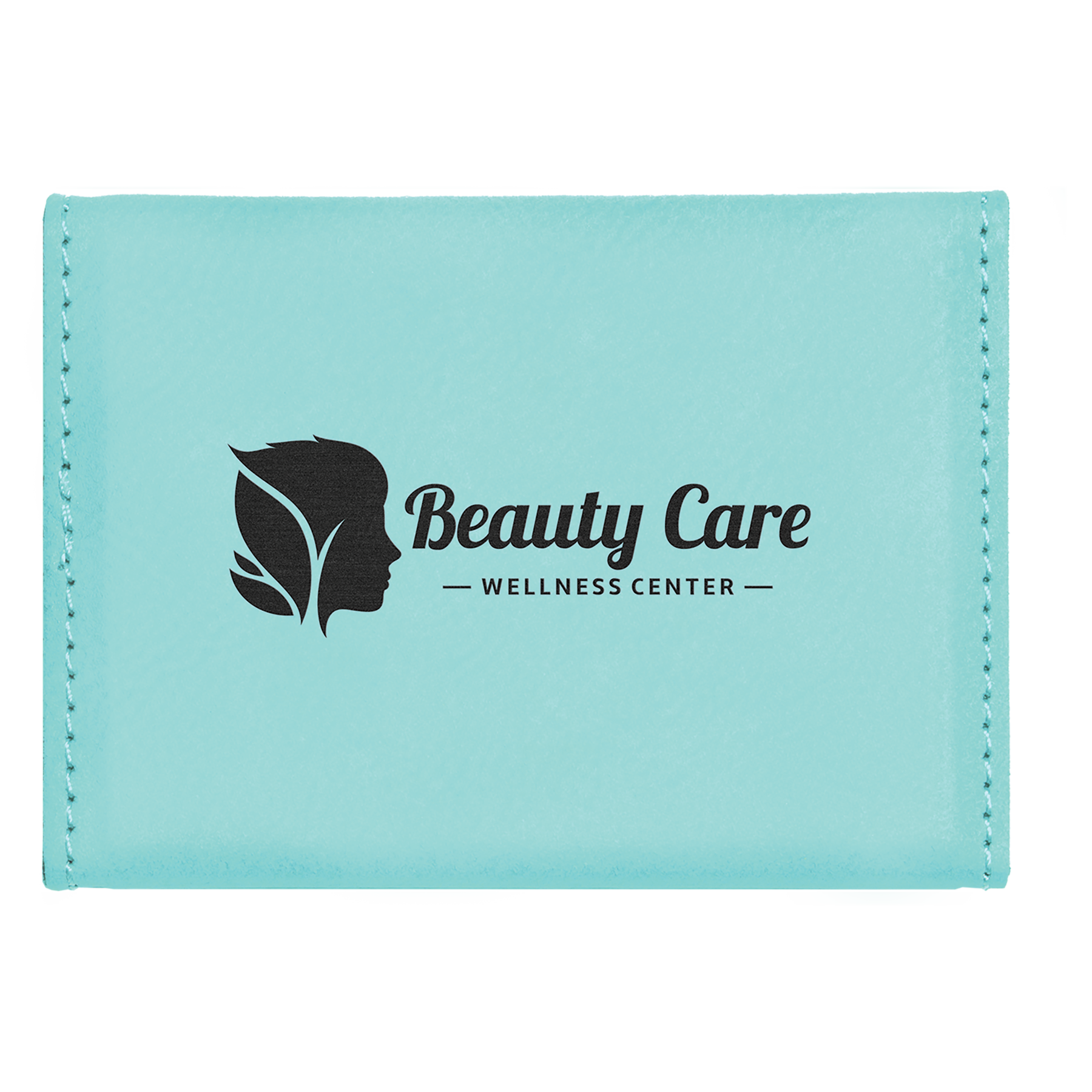 3-3/4" x 2-3/4" Leatherette Hard Business Card Holders