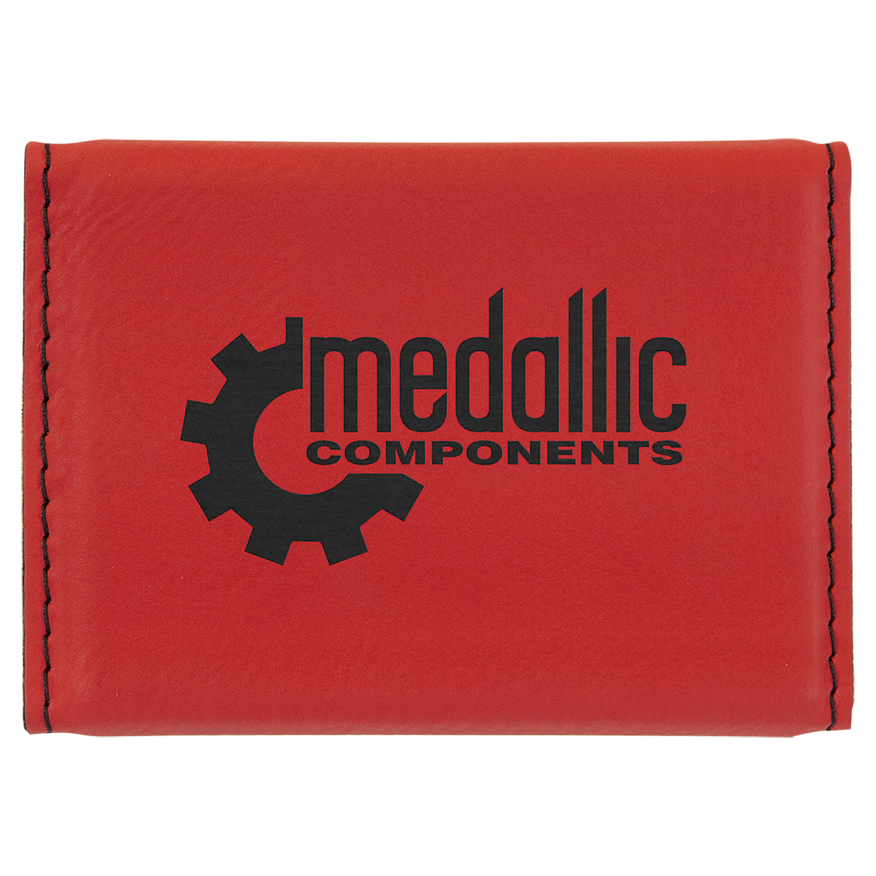 3-3/4" x 2-3/4" Leatherette Hard Business Card Holders