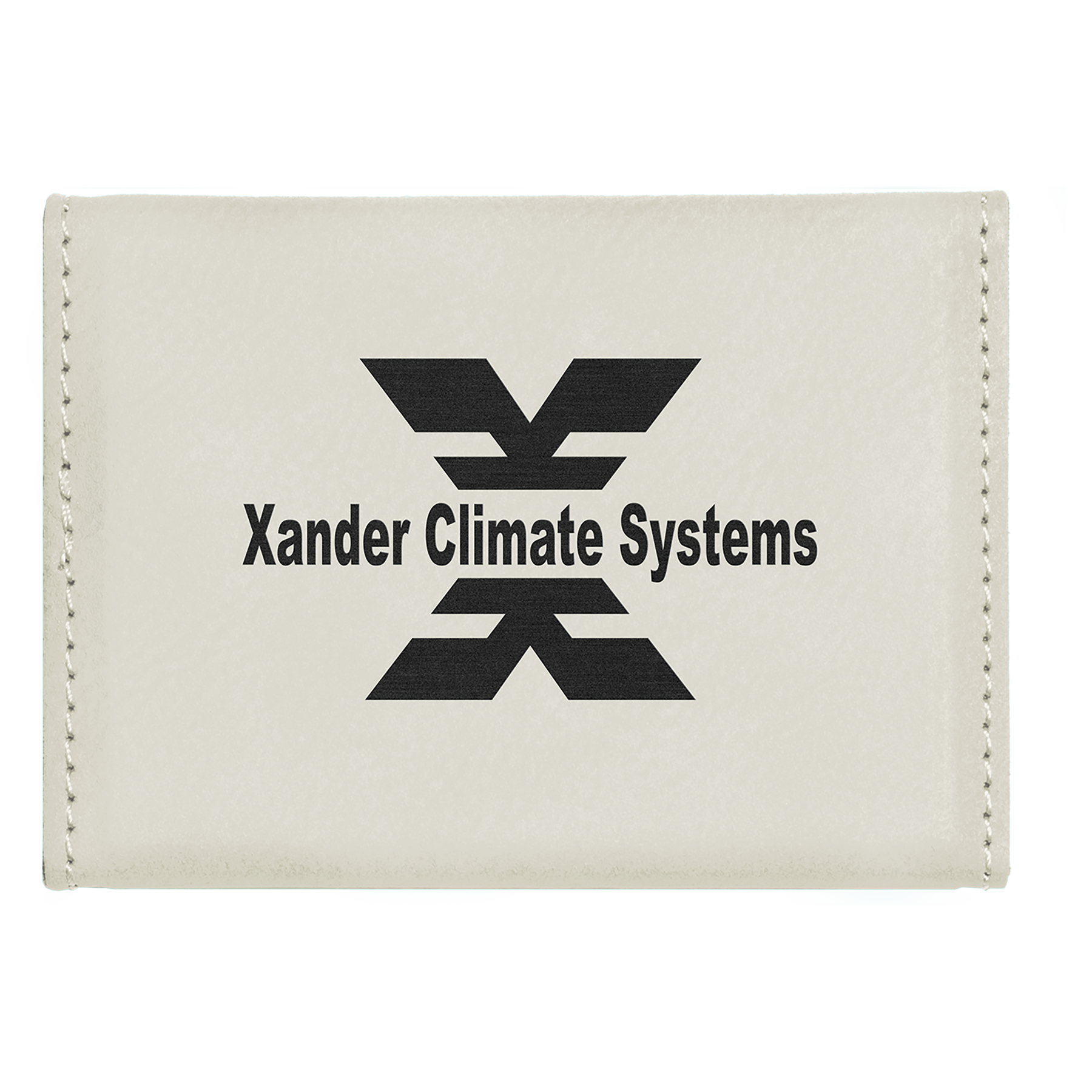 3-3/4" x 2-3/4" Leatherette Hard Business Card Holders