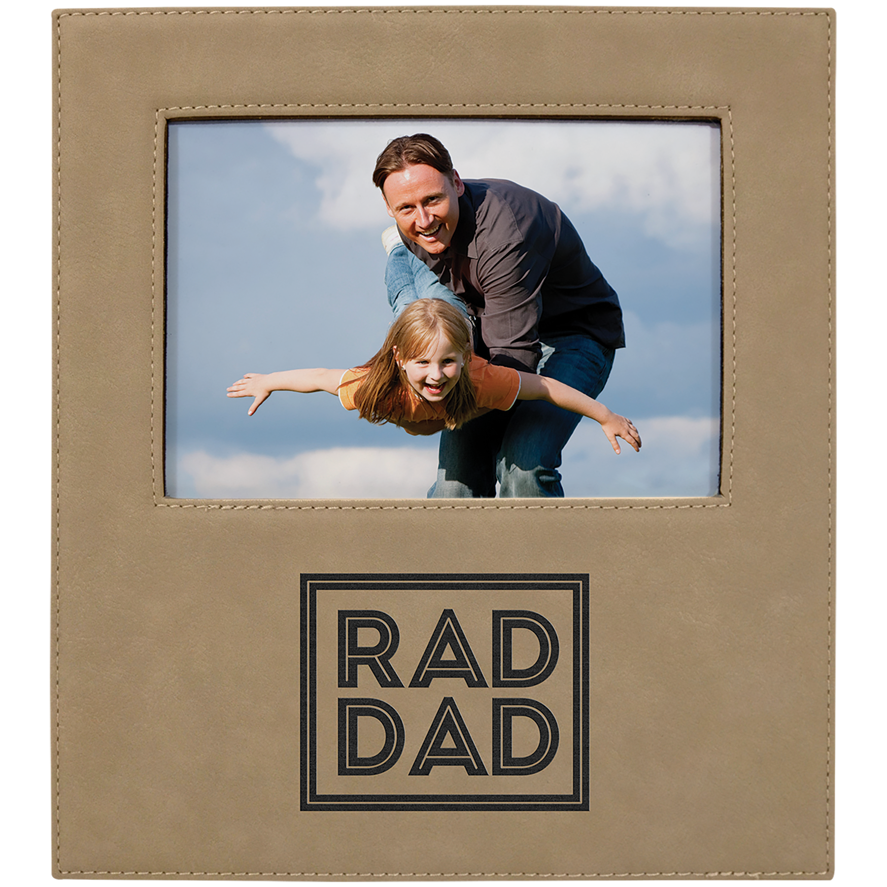 Leatherette Picture Frames with Engraving Area