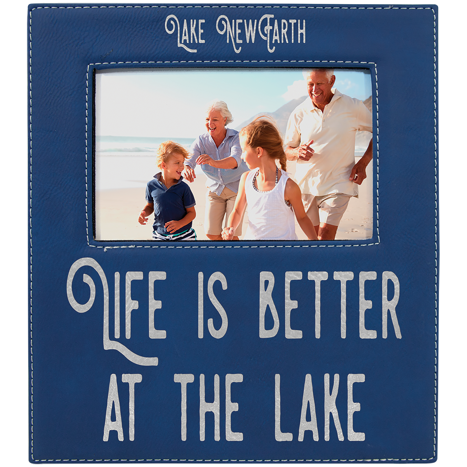 Leatherette Picture Frames with Engraving Area