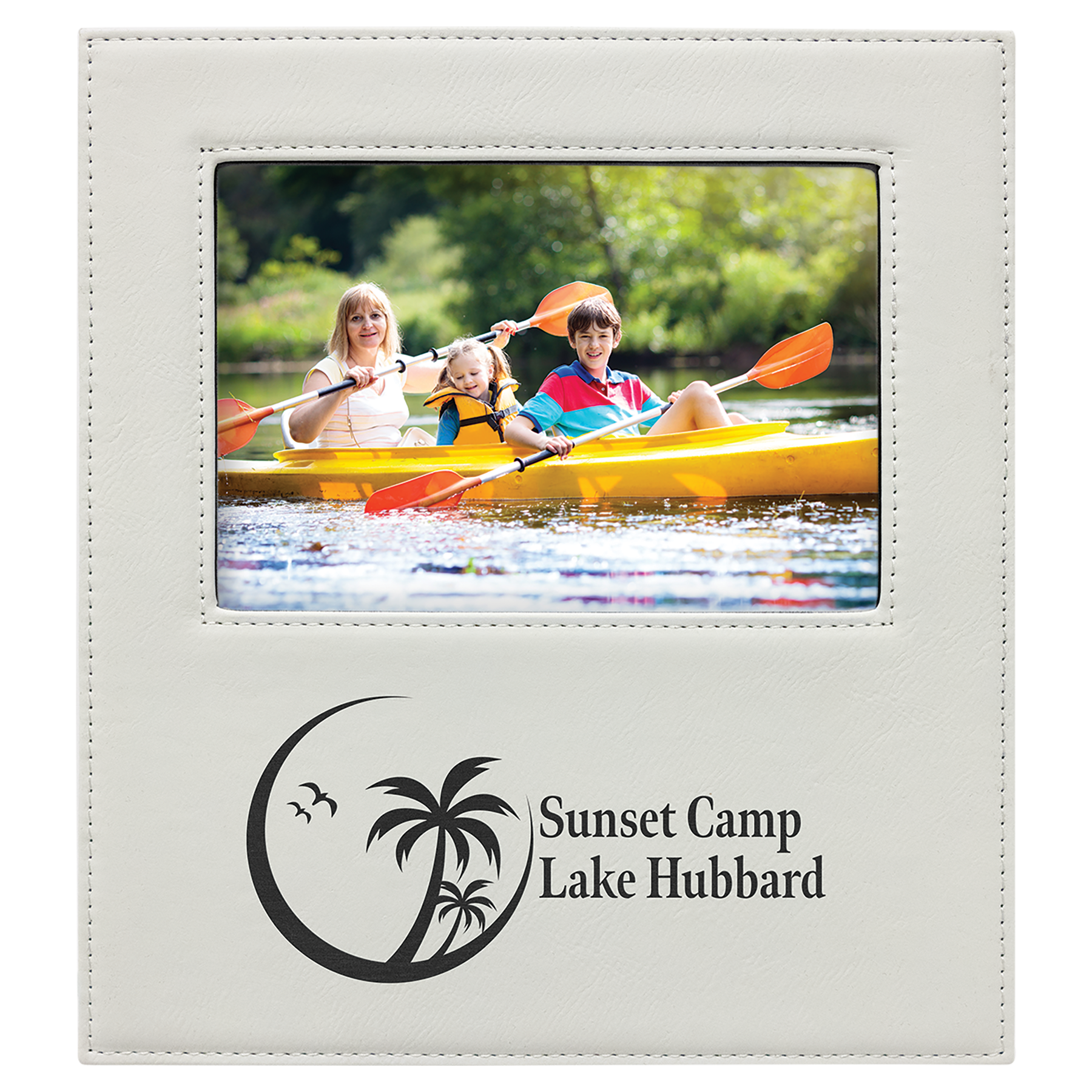 Leatherette Picture Frames with Engraving Area