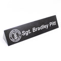 Black Marble Desk Name Plate
