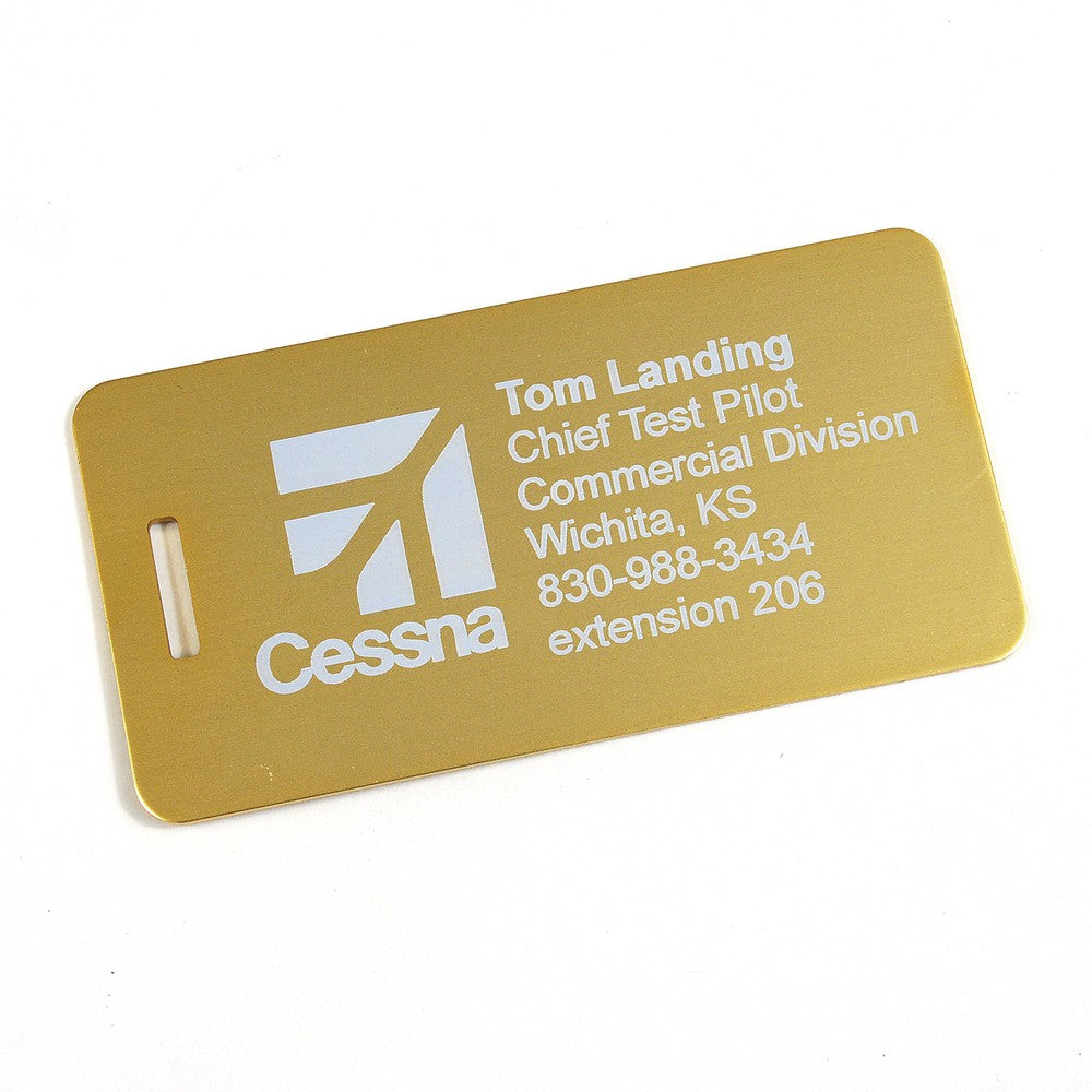 Anodized Aluminum Luggage Tags