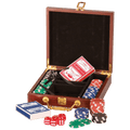 Rosewood Finish Poker Set