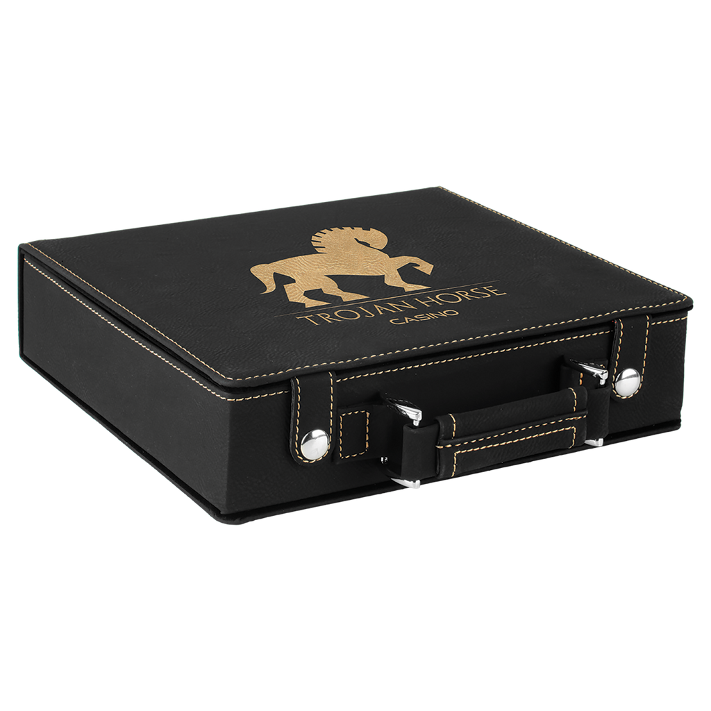 Leatherette 100 Chip Poker Set