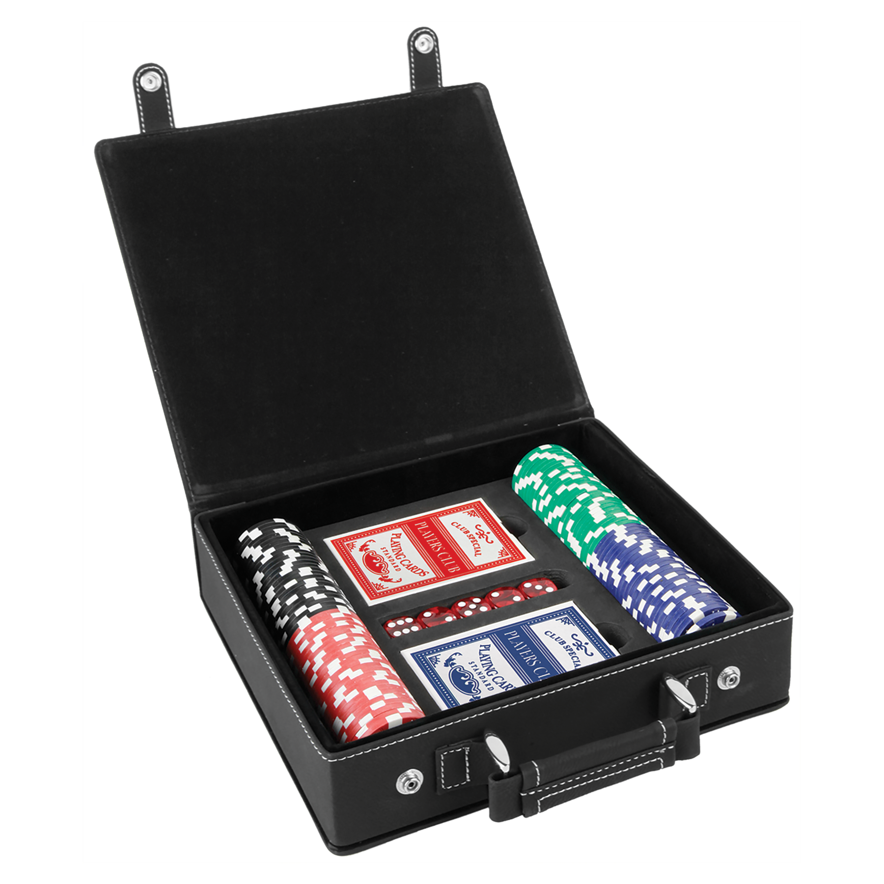 Leatherette 100 Chip Poker Set