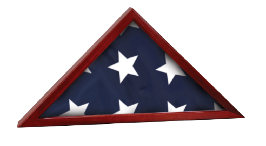 Flag Display Case with Attached Base