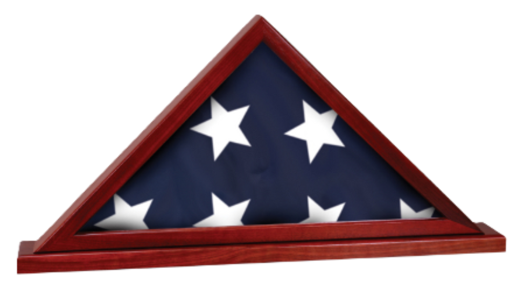 Flag Display Case with Attached Base
