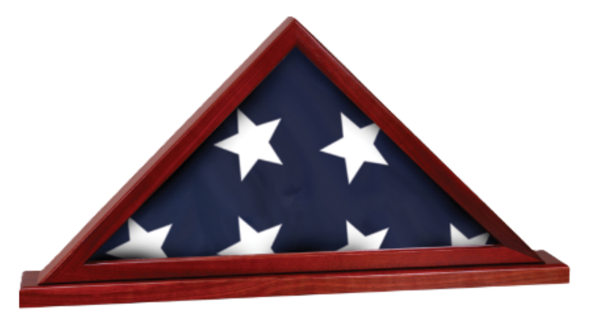 Flag Display Case with Attached Base