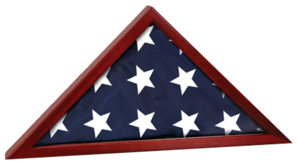 Flag Display Case with Attached Base