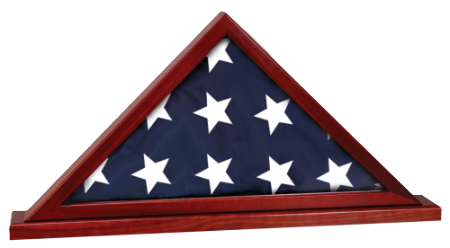 Flag Display Case with Attached Base