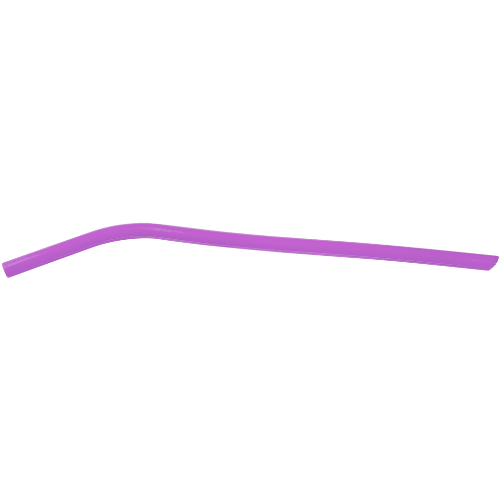 Purple 10" Small Silicone Straw