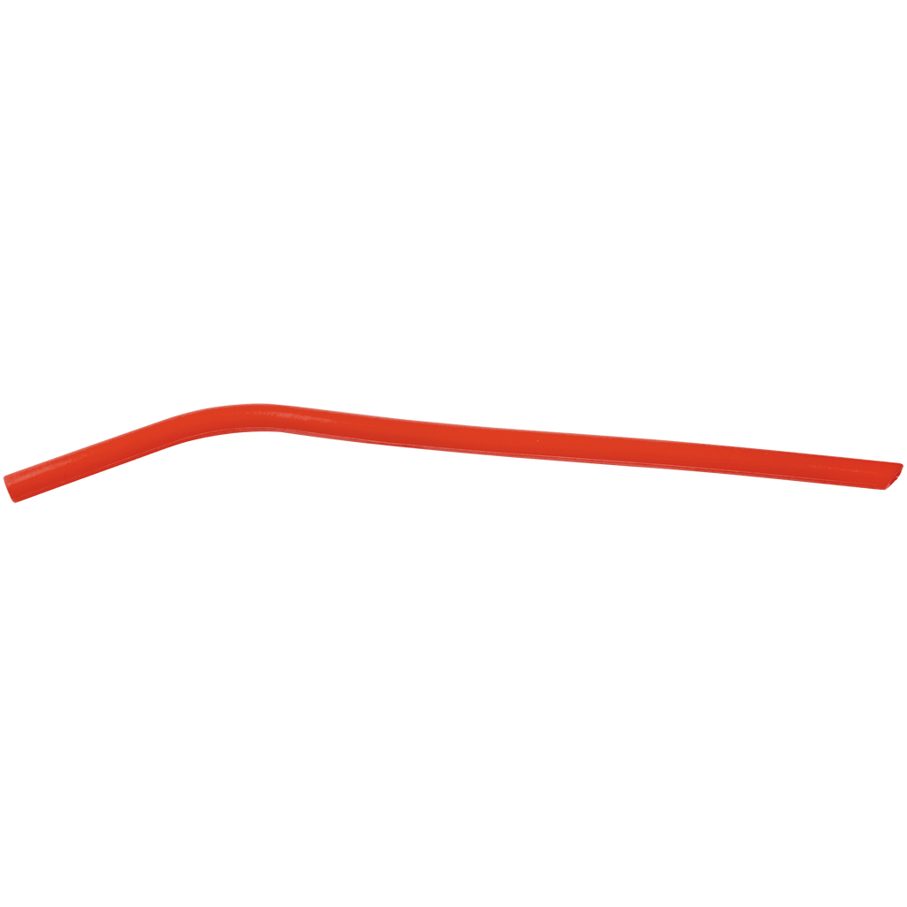 Red 10" Small Silicone Straw