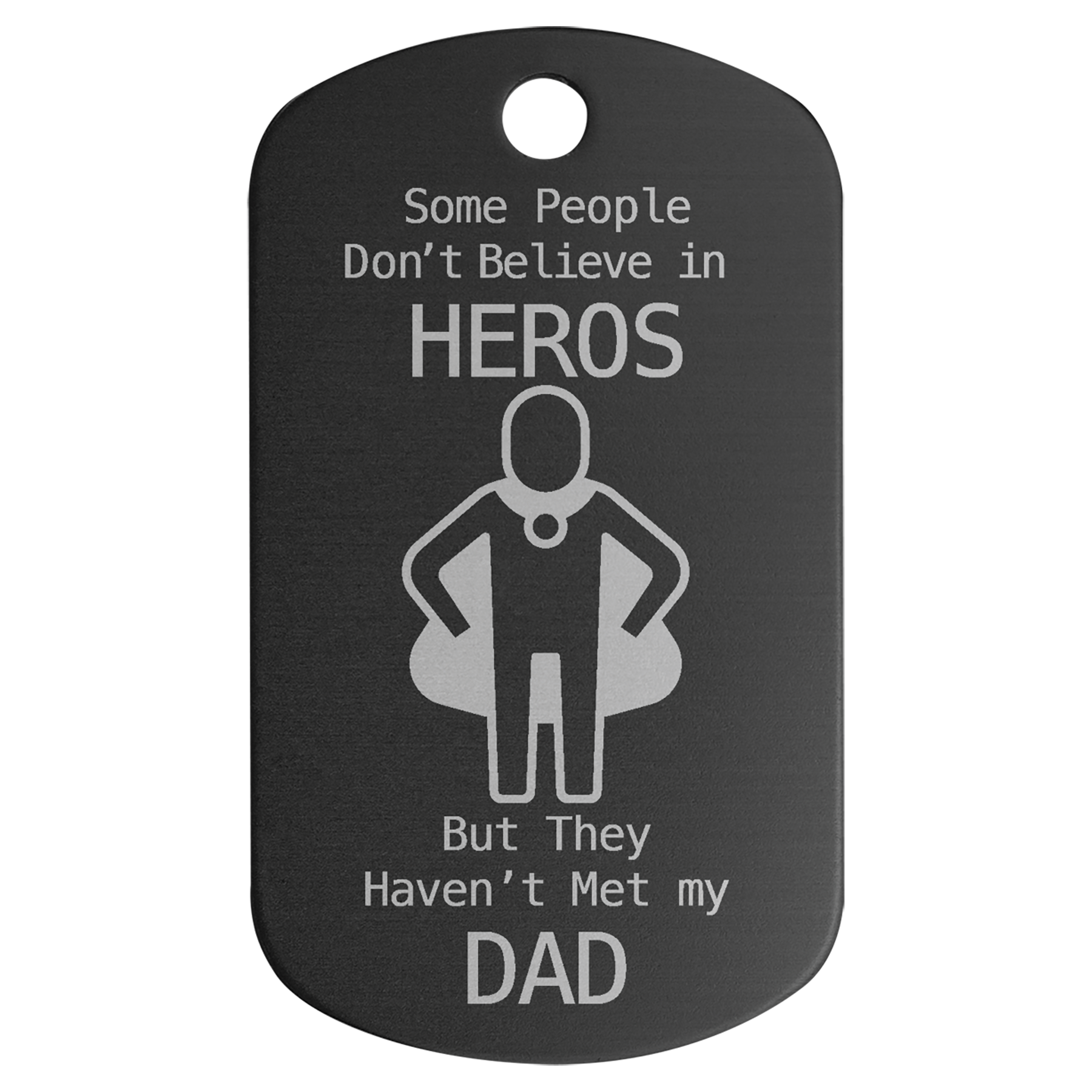 1" x 2" Anodized Aluminum G.I. Tag