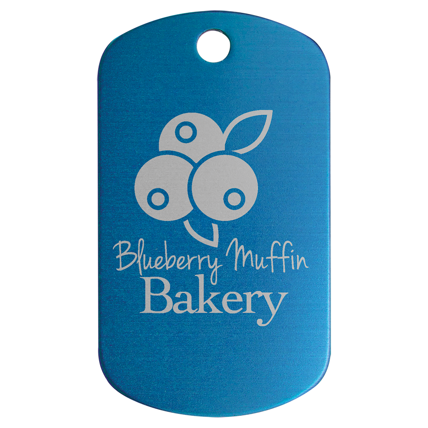 1" x 2" Anodized Aluminum G.I. Tag