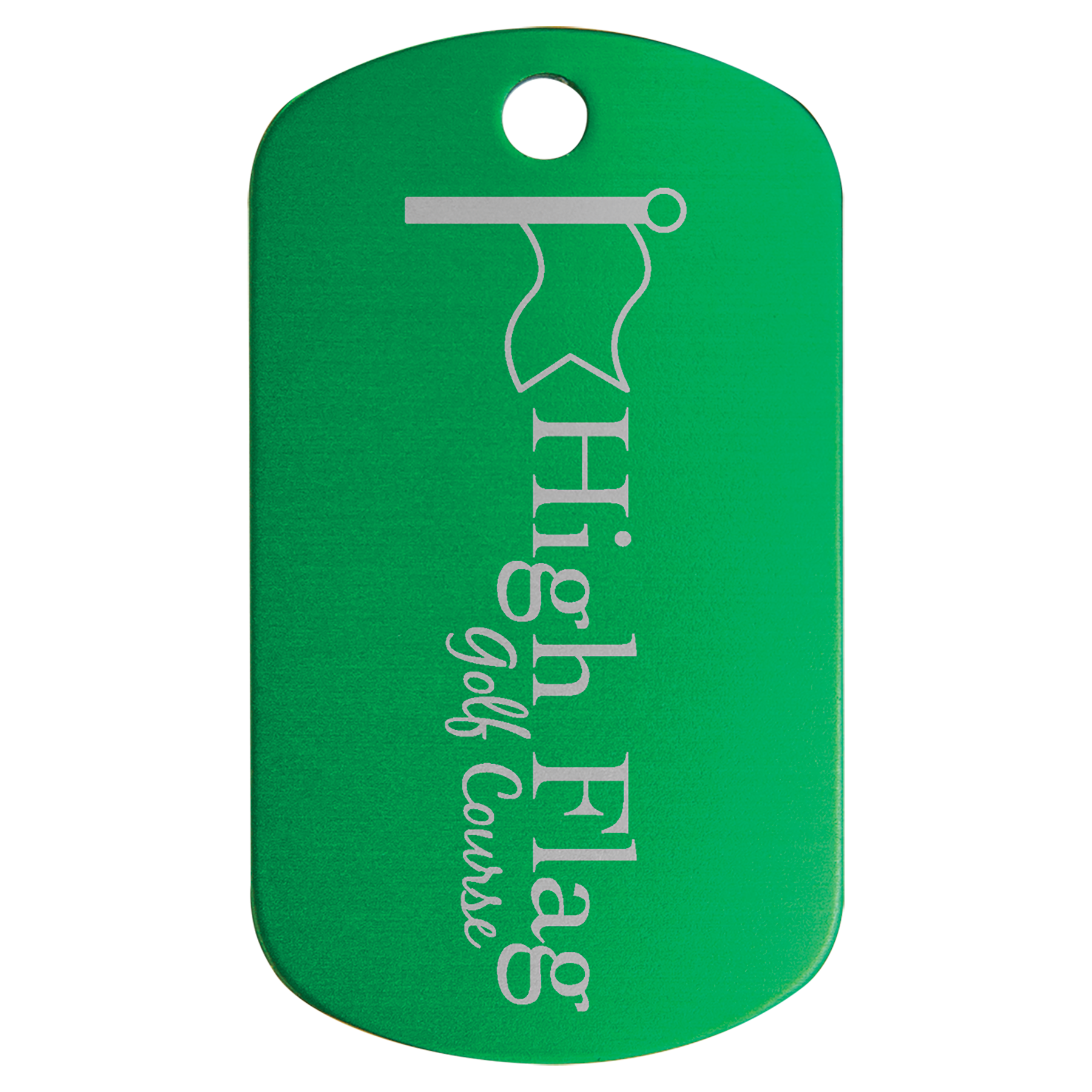 1" x 2" Anodized Aluminum G.I. Tag