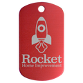1" x 2" Anodized Aluminum G.I. Tag