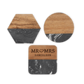 Marble & Acacia Wood Coasters